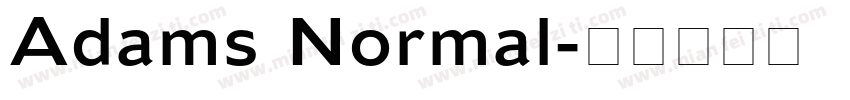 Adams Normal字体转换